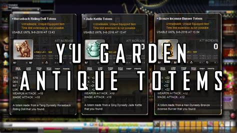 maplestory yu garden totems